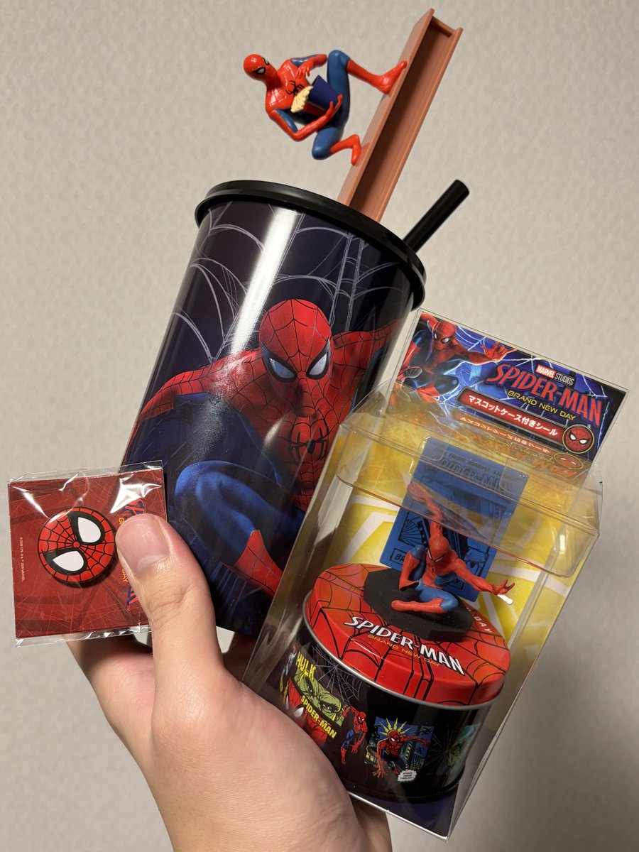 Ametchi_'s tweet photo. スパイダーマン初日と今日の2回見てきた！初日IMAX字幕、二日目吹替で見てめっちゃ良かった！ https://t.co/NU5kHB95LQ