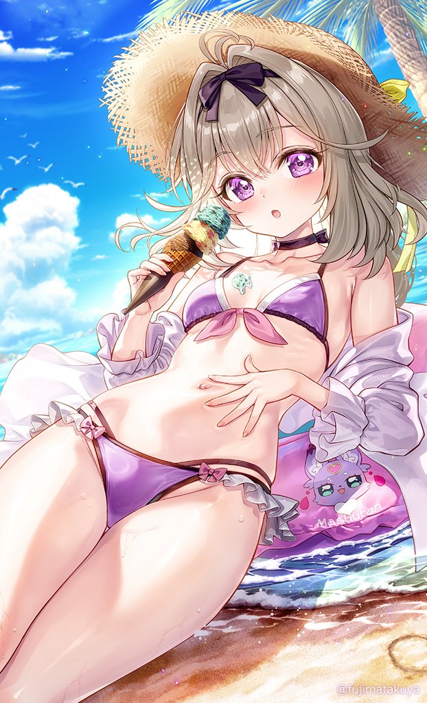 fujimatakuya's tweet photo. 水着るるかちゃん https://t.co/0OQHGVFzE7