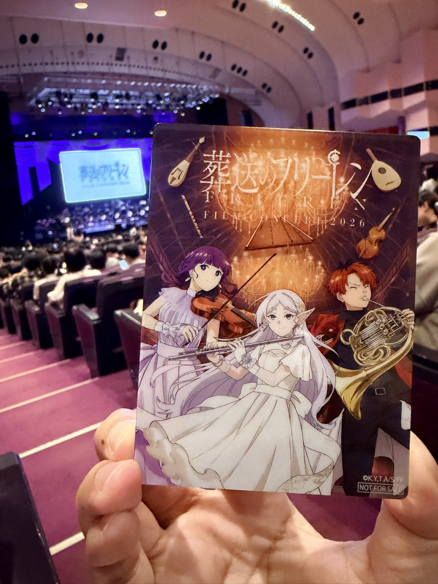 tachibanajp2019's tweet photo. 今天來聽芙莉蓮的演唱會真是太感動
一幕幕的畫面搭配現場的交響樂
感覺冒險又開始了呢
milet還唱了1、2部的片尾曲
今天她的衣裝跟表演都太棒了
能看到她享受在表演真是太好了🥹

#フリーレンコンサンイ 
#milet https://t.co/ZgDuW9VWQq
