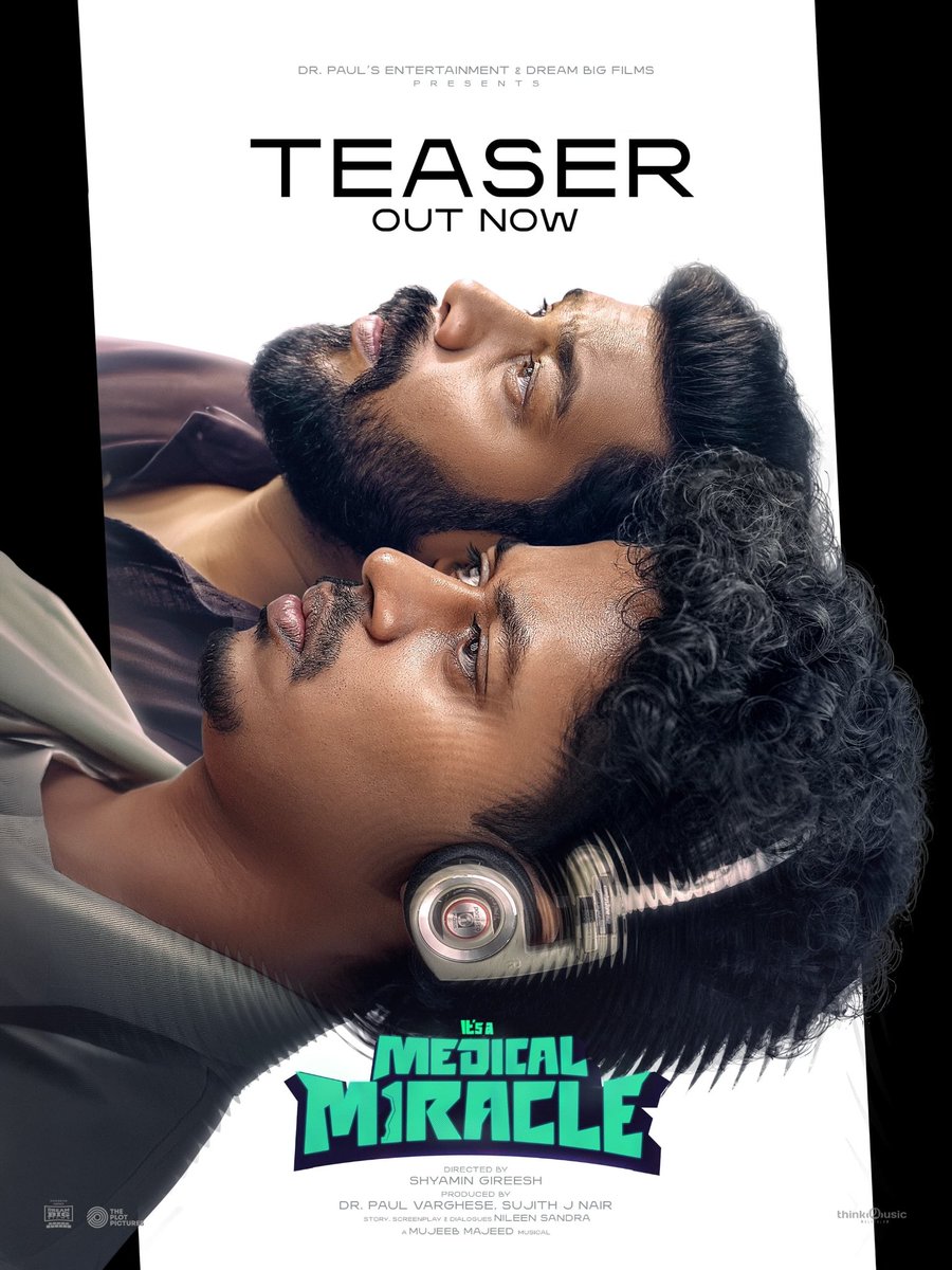 Rickk___1's tweet photo. #ItsaMedicalMiracle  teaser out now https://t.co/9SgF8ufHBn

Teaser looks promising one ❤️‍🔥 

Written by Nileen Sandra | Directed by Shyamin Gireesh

#SangeethPrathap #Sharafudheen https://t.co/iIpxaBGLta