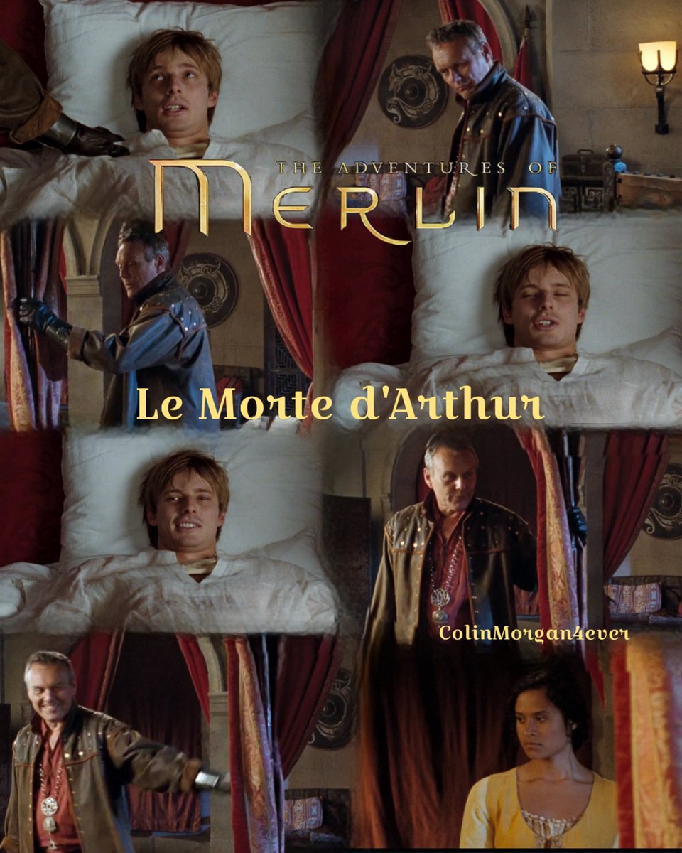 CMagnumfan's tweet photo. #posterdesign from every episode of #MerlinTvSeries now with 30/43 season 1 episode 13 #LeMortedArthur aired on the 13th December 2008 with #Arthur awake #Uther leaves him as #Gwen arrives. #MerlinBBC #MissingMerlin #BradleyJames #AngelCoulby #AnthonyHead https://t.co/aF2buU2gEF