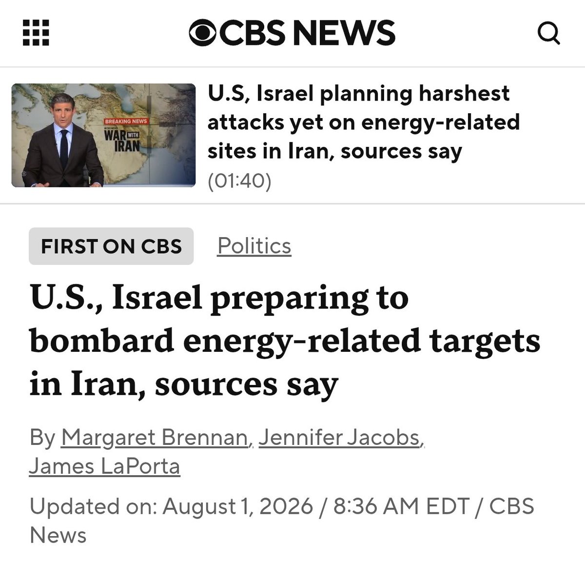 BenjaminNorton's tweet photo. The imperialist gangsters who run the US and Israeli regimes are preparing massive attacks on Iran's energy infrastructure.

They plan to destroy power plants and refineries, in a terrorist plot to leave Iranians in the dark.

This is a huge escalation, and Iran will retaliate. https://t.co/vlCgPkbZfj