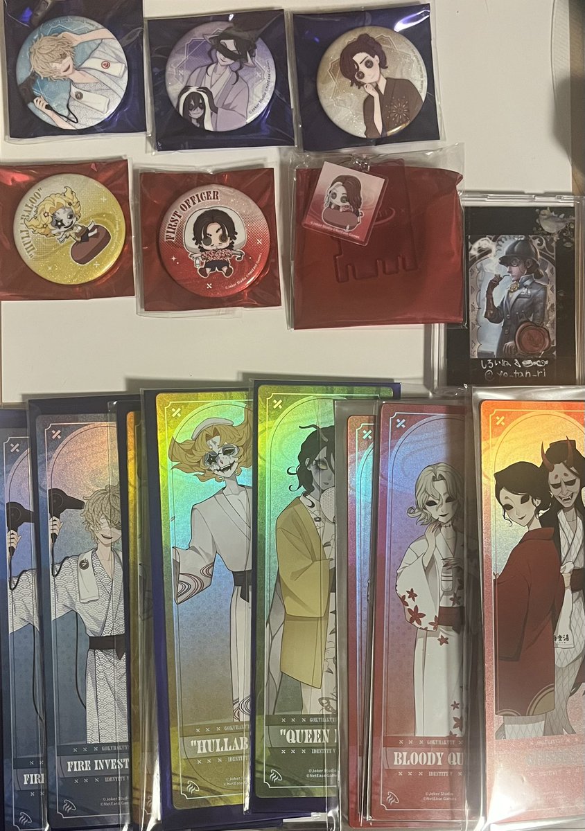 yo_tan_ri's tweet photo. 交換　譲渡
第五人格　IdentityⅤ
極楽湯 入場券風カード 缶バッジ 千社札　缶バッジ
譲✴︎
火災調査員　フラバルー　納棺師　庭師　空軍　昆虫学者　夢の魔女　芸者　女王蜂　血の女王　バーメイド　一等航海士破輪
求✴︎
探鉱者　傭兵
定価+送料
詳細3枚目記載してます https://t.co/NNey37kOSu