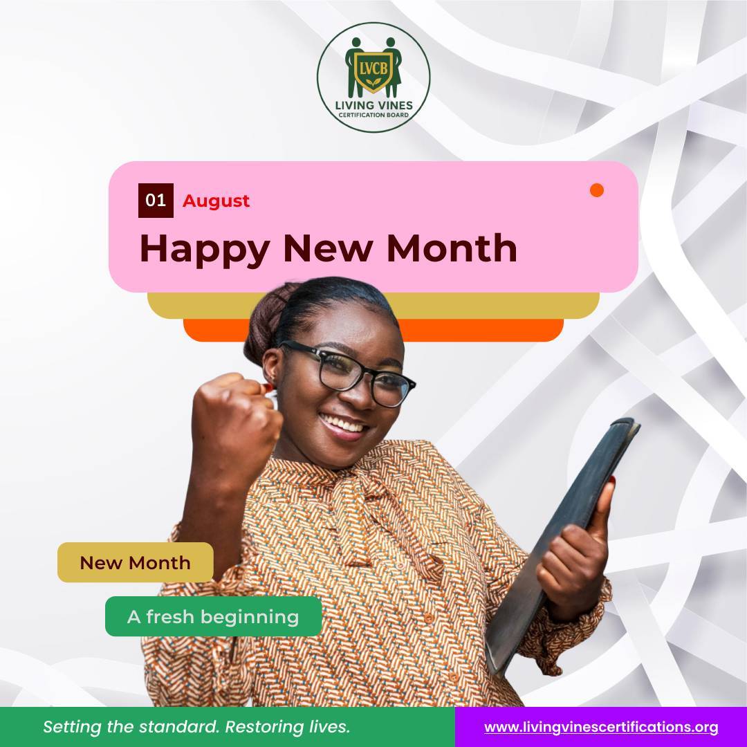 LVCBOfficial's tweet photo. Happy New Month from all of us at Living Vines Certification Board! 💚

As we step into August, may this month be filled with progress, purpose, and new possibilities on your professional journey. 

Here's to a month of growth, excellence, and meaningful impact. https://t.co/7mZfwGRSyn