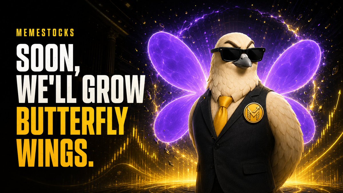 MEMESTOCKS_ETF's tweet photo. SOON, WE’LL GROW BUTTERFLY WINGS.🦋
#BSC #MEMESTOCKS #CZ #INDEX https://t.co/r6WljdfQPf
