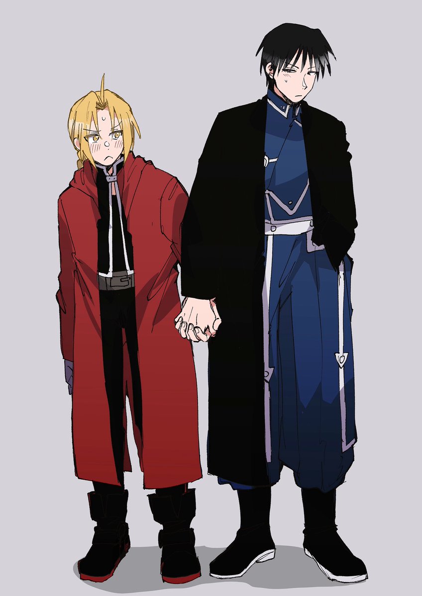 081NATORI081's tweet photo. やむを得ず手を繋いでるロイエドの絵を描いた https://t.co/Kp0SuV9Udm