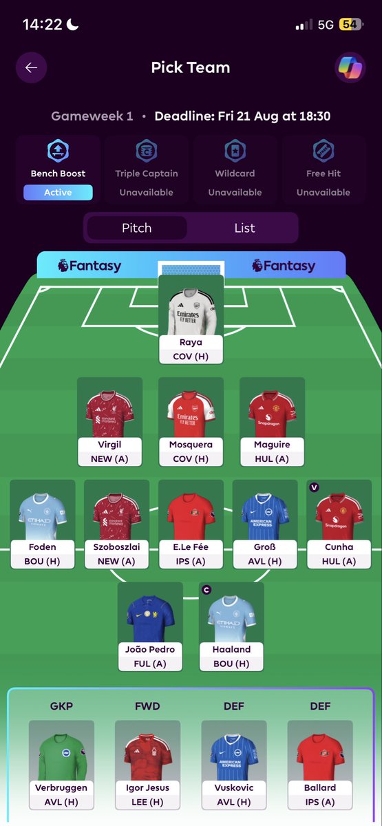 FPL_Lelouch's tweet photo. @FPL_Harry @FFScout BB1, 0.5 itb https://t.co/hTLL81S5Ks