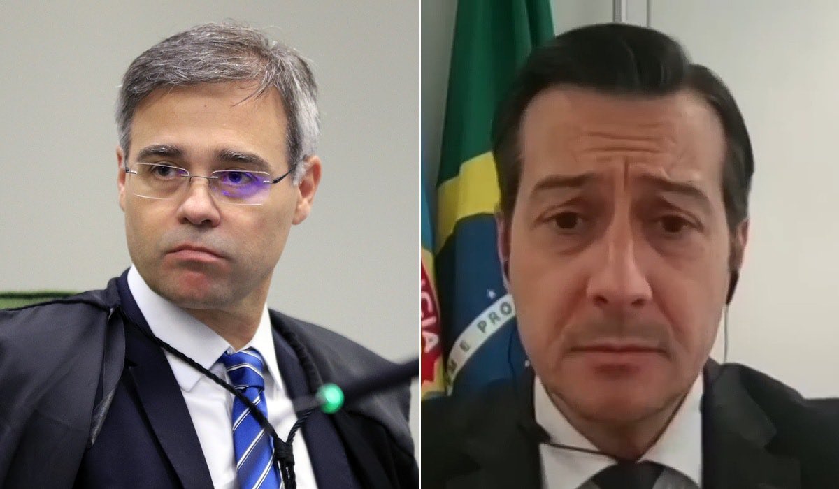 mandstu25's tweet photo. 🚨BOMBA: O delegado Thiago Marcantonio, que pediu a prisão de Lulinha, é amigo e ex-assessor do ministro André Mendonça no Ministério da Justiça época em que foi acusado de monitorar 579 opositores de Bolsonaro. Para garantir isso, Mendonça afastou o diretor-geral da Polícia Federal e montou sua própria equipe de investigação. 

Uma vergonha!