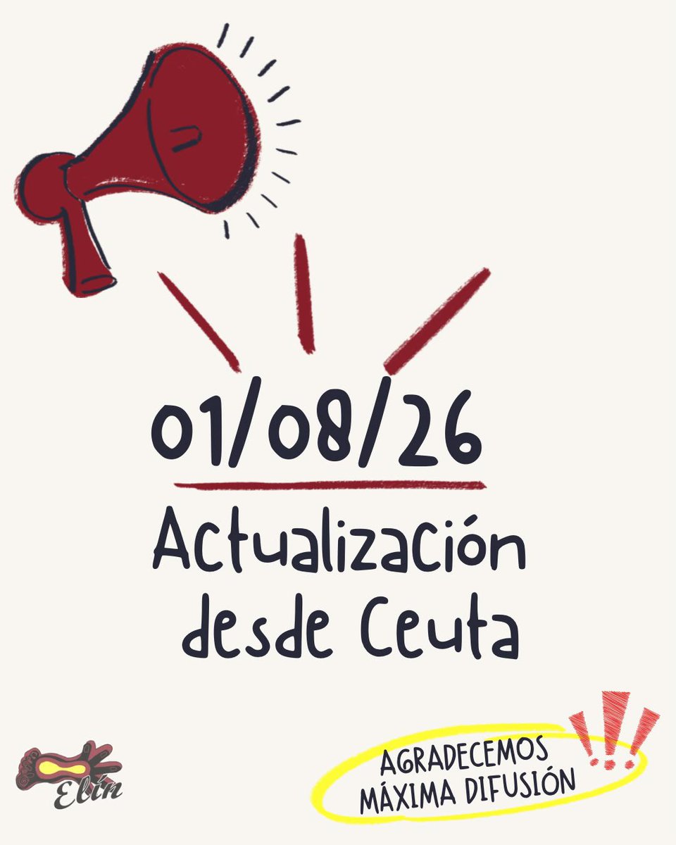 CoordiBarrios's tweet photo. Actualizamos informacion sobre lo acontecido en Ceuta.
Gracias a Asociación Elin

#EnMiCasaSI https://t.co/GV91I5BglT