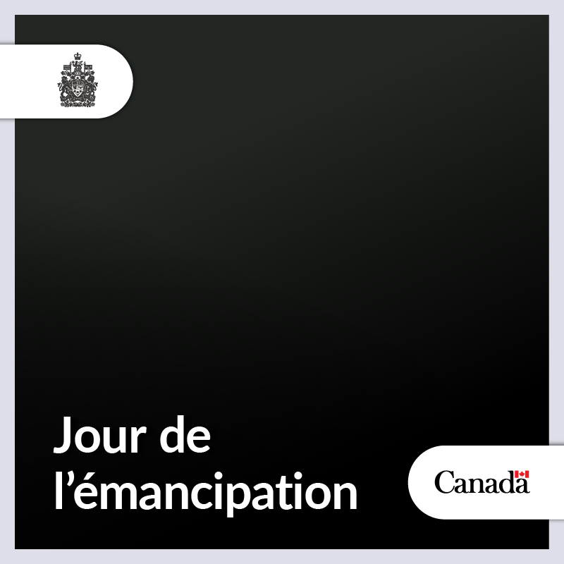 PMcanadien's tweet photo. En ce Jour de l’émancipation, nous honorons la force, la résilience et les contributions des Canadiens noirs.

Nous réfléchissons à notre histoire et nous nous engageons de nouveau à bâtir un Canada où chacun peut s’épanouir. Déclaration du PM Carney : https://t.co/kHBwZ4H4La https://t.co/Zmd272V8Jf
