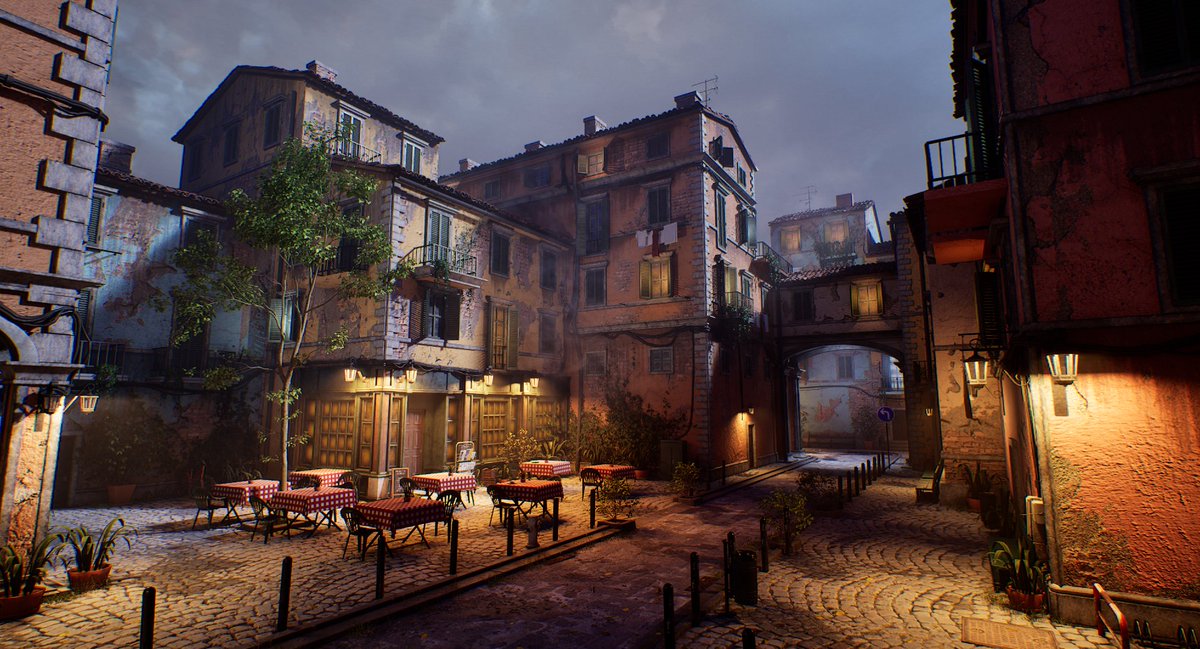 ero_isak's tweet photo. 🇮🇹 Current Work in Progress!

I've been working on this Italian-inspired environment. It's still far from finished, but the main shapes and composition are starting to come together.
I'd love to hear your feedback! 👀
#EnvironmentArt #3DArt #GameArt #UnrealEngine #Blender3D https://t.co/D9Py6lNMz0