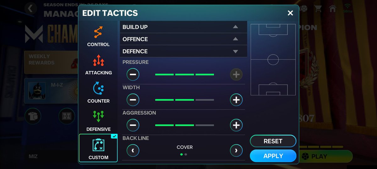 FCMMIZ's tweet photo. FC Champion in MM ✅ 

Formation: 4-3-3 Attack

Tactics 👇 https://t.co/OD6fVC1jnY