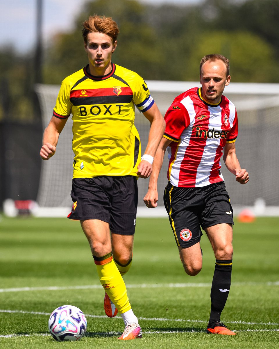 WatfordFC's tweet photo. We were 1-0 winners over Brentford in a friendly at the Bees' training ground today.

Kjerrumgaard scored from a penalty that was won by the returning Irankunda 👏 https://t.co/cjuRtqDc4B