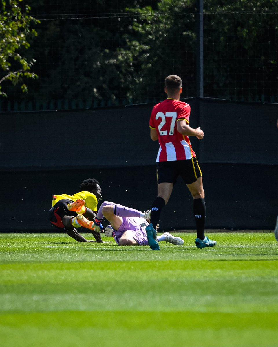 WatfordFC's tweet photo. We were 1-0 winners over Brentford in a friendly at the Bees' training ground today.

Kjerrumgaard scored from a penalty that was won by the returning Irankunda 👏 https://t.co/cjuRtqDc4B