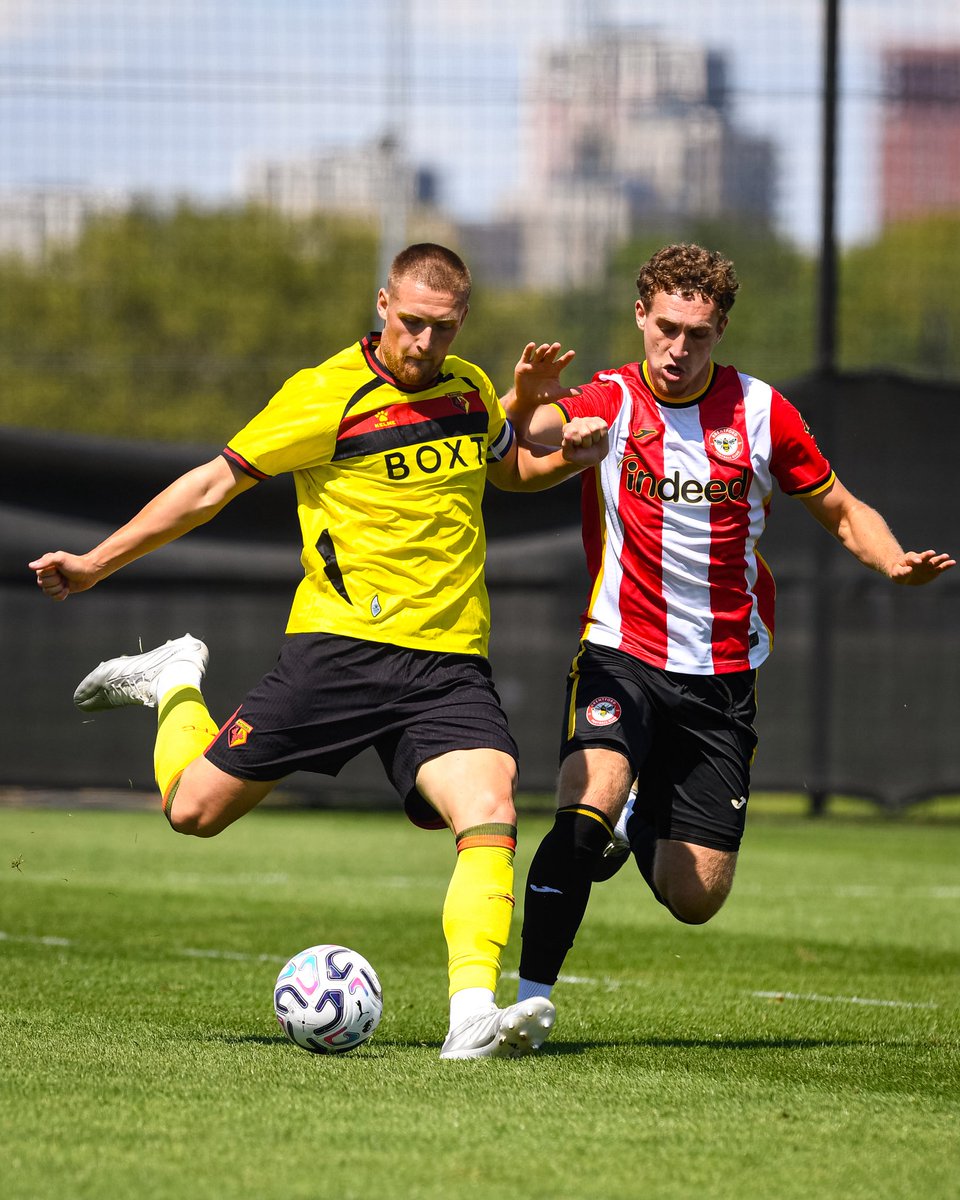 WatfordFC's tweet photo. We were 1-0 winners over Brentford in a friendly at the Bees' training ground today.

Kjerrumgaard scored from a penalty that was won by the returning Irankunda 👏 https://t.co/cjuRtqDc4B