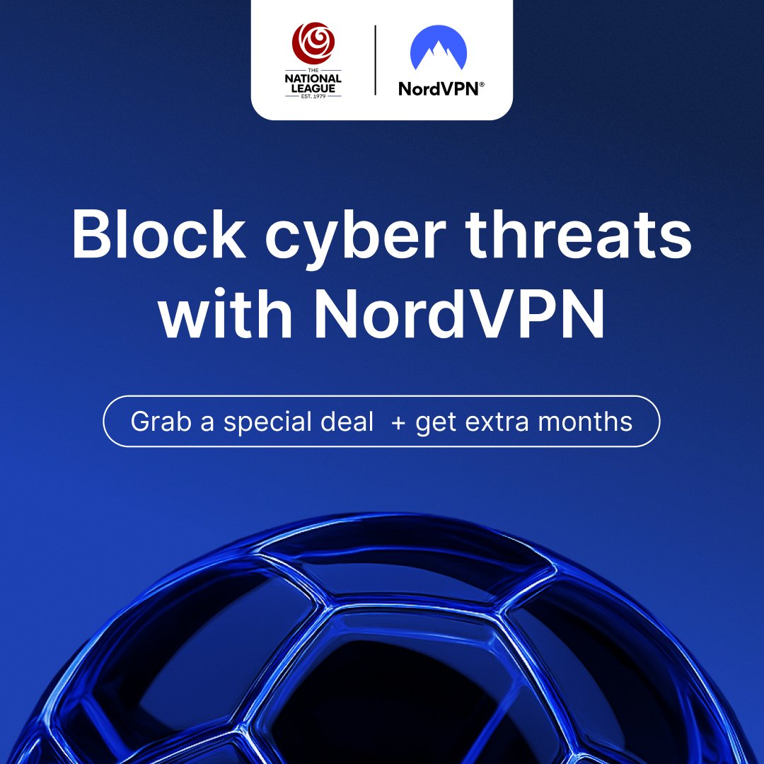 altrinchamfc's tweet photo. Only one week until the new season begins! ⚽🔥
Whether you'll be streaming the action, checking scores, or keeping up with the latest transfer news, make sure you're browsing with added peace of mind by using NordVPN. 
Don't miss this special offer 👇
https://t.co/aCUk9vZ5kc https://t.co/w2utwGZrej