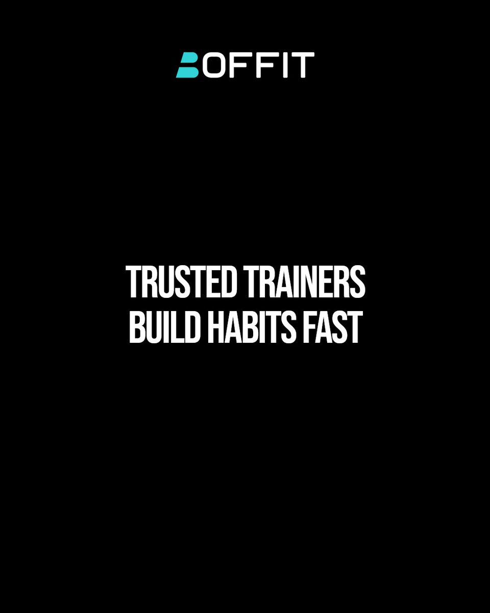 TeamBoffit's tweet photo. Average trainers teach sessions. Trusted trainers build habits people feel fast.

They follow up, explain the why, stay consistent, and make clients feel seen.

Comment TRUST if you want the habits we use at BOFFIT.

https://t.co/agh54Ua15S #personaltrainer #personaltraining https://t.co/9Ekl5Fx9gG