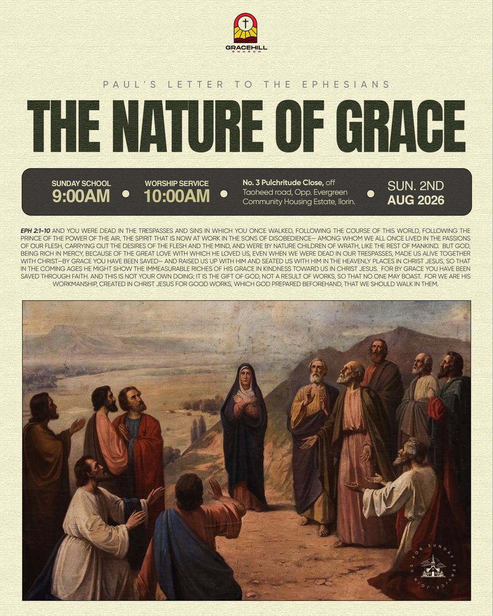 gracehillch's tweet photo. By God’s grace, we will continue with our study on Ephesians tomorrow.

Sunday School begins at 9:00 AM as we study what perseverance means for the faithful. 

There is a seat for you! ✝️ https://t.co/3VDRBlImSQ