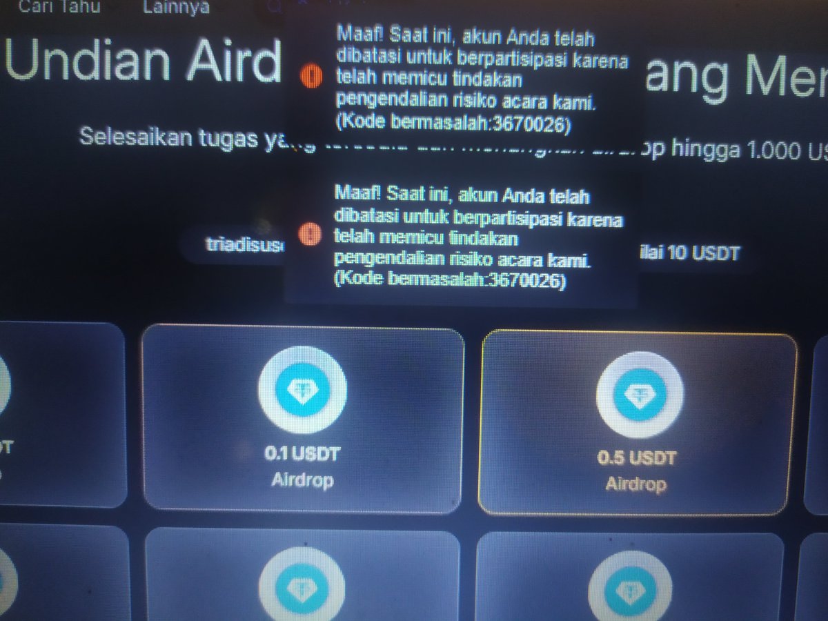 Mr4Cloning's tweet photo. @Bybit_ID Min, Akun Baru 1 Minggu Tapi ini kenapa tidak bisa Draw Reward nya ya.....
Bantu dongmin #BybitId https://t.co/WAvj1oS5OD