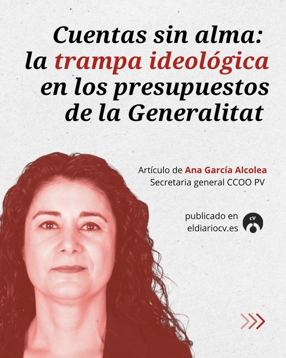 ccoopv's tweet photo. Un #presupuesto nunca es solo una hoja de cálculo, es la declaración de intenciones más honesta de quien gobierna. Y las cuentas aprobadas por el Consell apuntan a un retroceso en derechos sociales mientras cuestionan el cambio climático, en el verano en que Castelló arde. https://t.co/EnvQmAQAC6