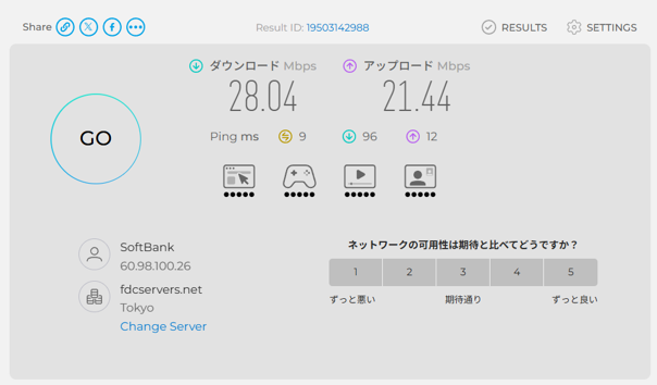 abc_slume's tweet photo. 家のネット回線乗り換え
Home5G（モバイル回線）だからpingは落ちたけどこれは満足
2枚目はもともとの光回線() https://t.co/UCMNBigkDb