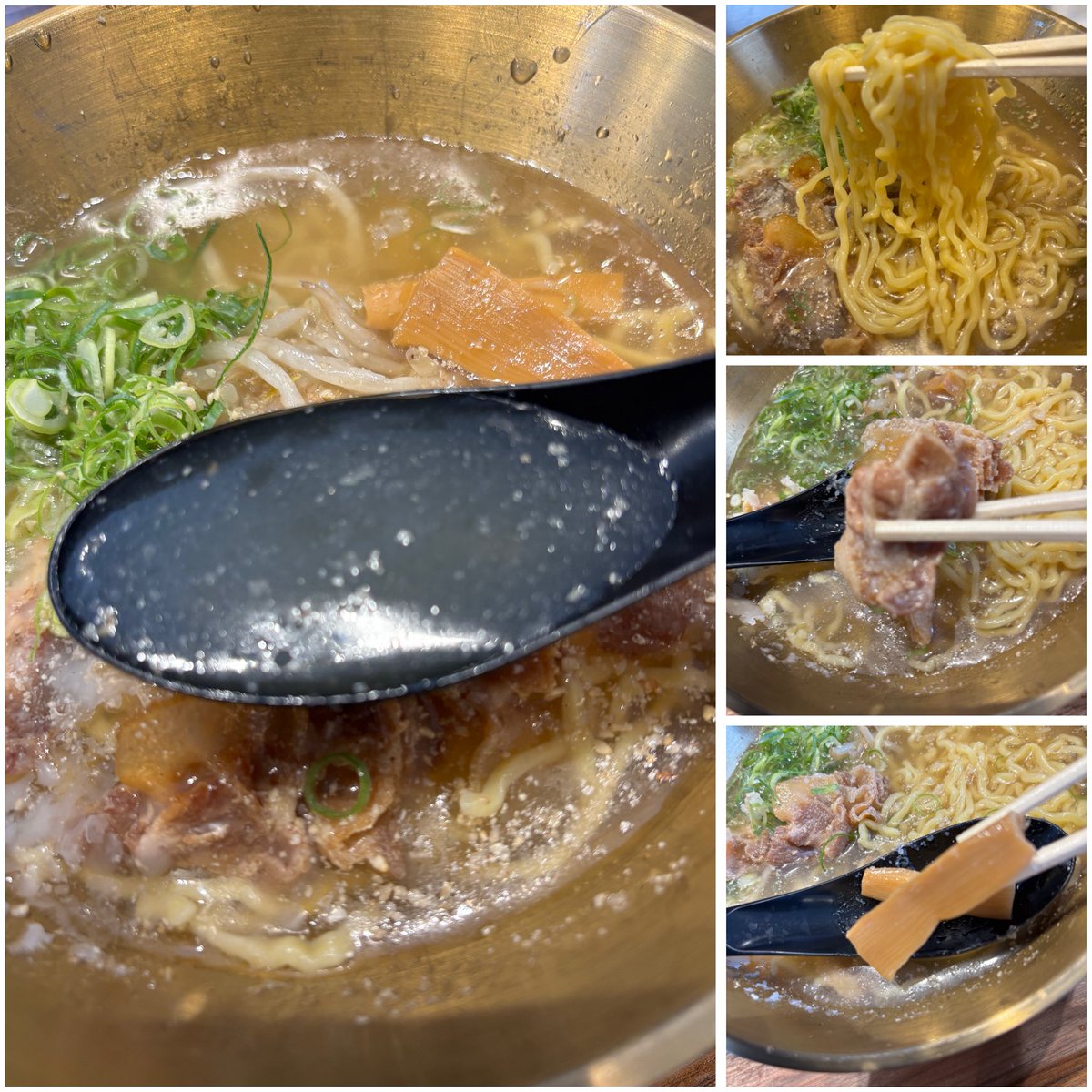 HDoctor173269's tweet photo. 「味噌らーめん 中山商店」
　📍岡山市北区大和町1-14-7

🍜冷やし 塩らーめん
　　　　　　　夏季限定

ことろどころの脂の白い固まり
は少し気になりましたが、
塩味のバランス良くさっぱり😋
夏の塩分補給にぴったり😋 https://t.co/TUVEZyGibz