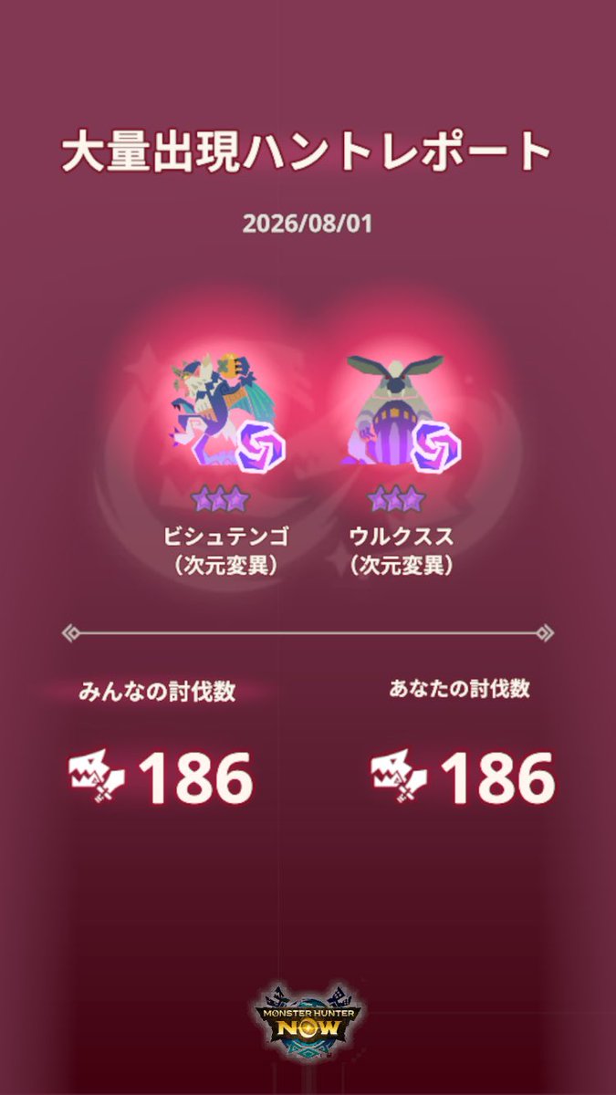 mk_3310's tweet photo. 大量出現天狗👺&amp;兎🐇
双剣186体

右左尾右左左右左頭頭頭頭
龍玉10
変異9

ミス多いからまだ詰めれそう https://t.co/puwK7kGjLH