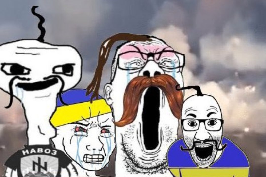 OlgaBazova's tweet photo. Every debate with an 🇺🇦 stan:

🇺🇦 stan: Unlike Russia, who deliberately targets civilians, Ukraine only destroys Russian military targets.

Me: Here are hundreds of videos of Ukraine deliberately killing civilians and targeting civilian infrastructure dating all the way back to 2014.

🇺🇦 stan: These are all Russian fakes and staged videos.

Me: But these videos were all posted by Ukrainians themselves.

🇺🇦 stan: RUSSIA IS THE AGGRESSOR! YOU CAN ALWAYS LEAVE UKRAINE AND GO HOME! SLAVA UKRAINE!

Ok, I understand that a tiny mind of overwhelming majority of 🇺🇦 stans doesn't comprehend the history of the region and refuses to understand root causes of the conflict, but why the whole first part of this debate? 

Intellectual dishonesty is just a virtue that makes you look like a retard at the end.