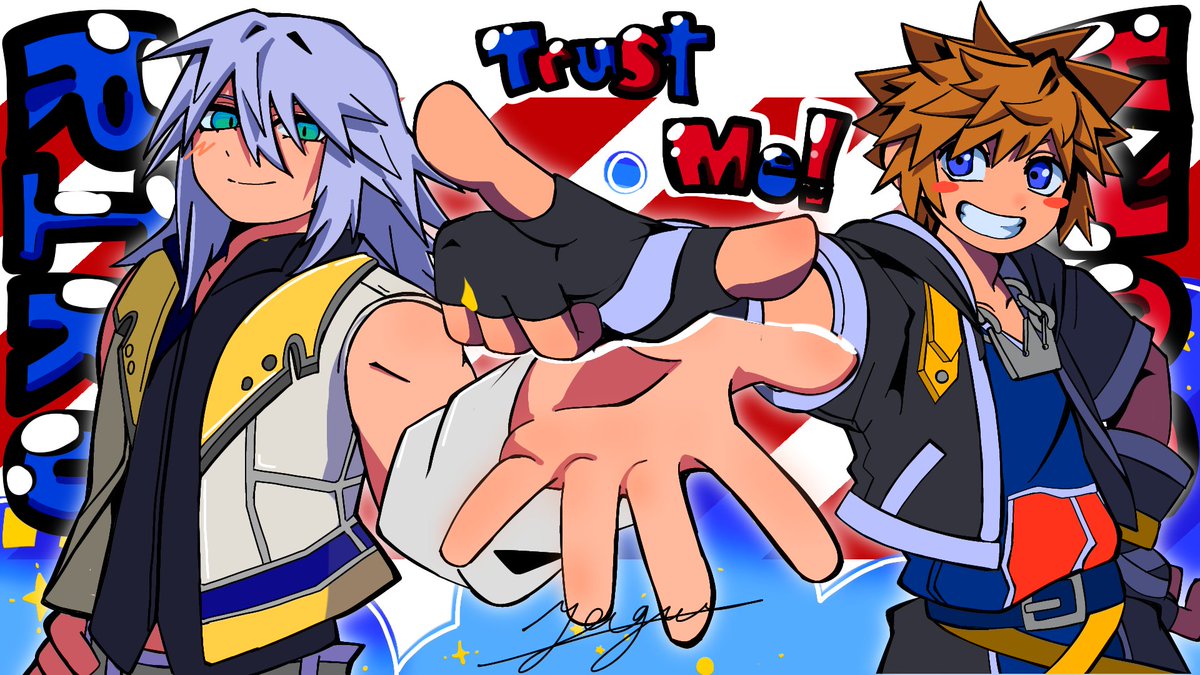 omuraisu1940's tweet photo. ＃KINGDOMHEARTS
TRUST ME ! https://t.co/28qOFTB4bw