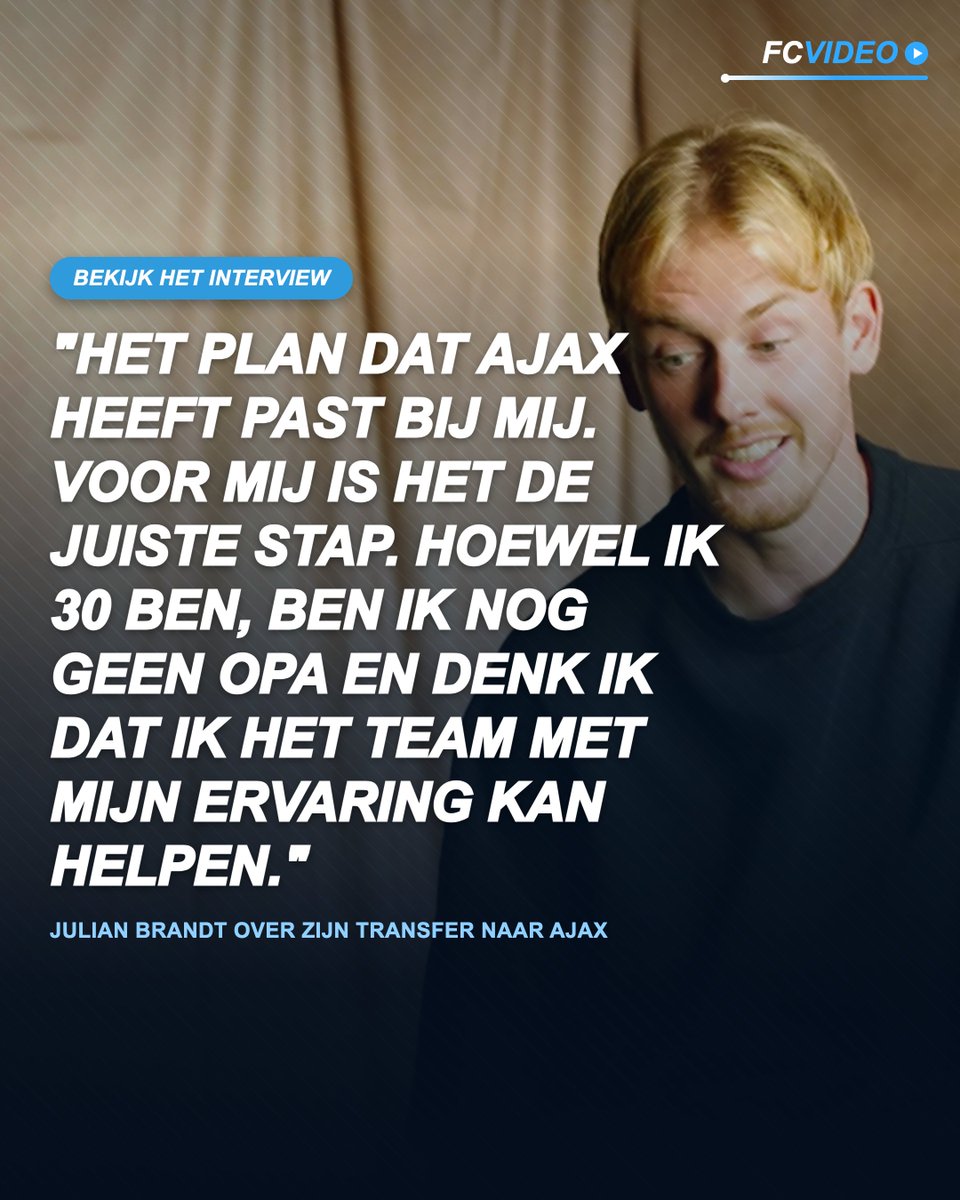 FCVideoNED's tweet photo. Julian Brandt kiest voor Ajax: "Juiste club voor mij" ⚪️🔴⚪️

👉 Bekijk het interview hier: https://t.co/iu0FFOTSFe https://t.co/JiZLWvhHvi