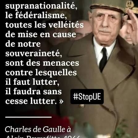 BourdierLa1571's tweet photo. Le Général avait raison. Sauvons la France de la catastrophe. Unissons-nous autour de @f_asselineau https://t.co/B0M2TumkiS