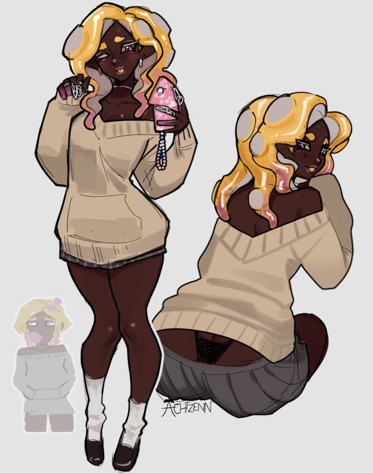 ACHTZENN's tweet photo. Friends Octoling Oc #Splatoon https://t.co/TpzFR2iCVV