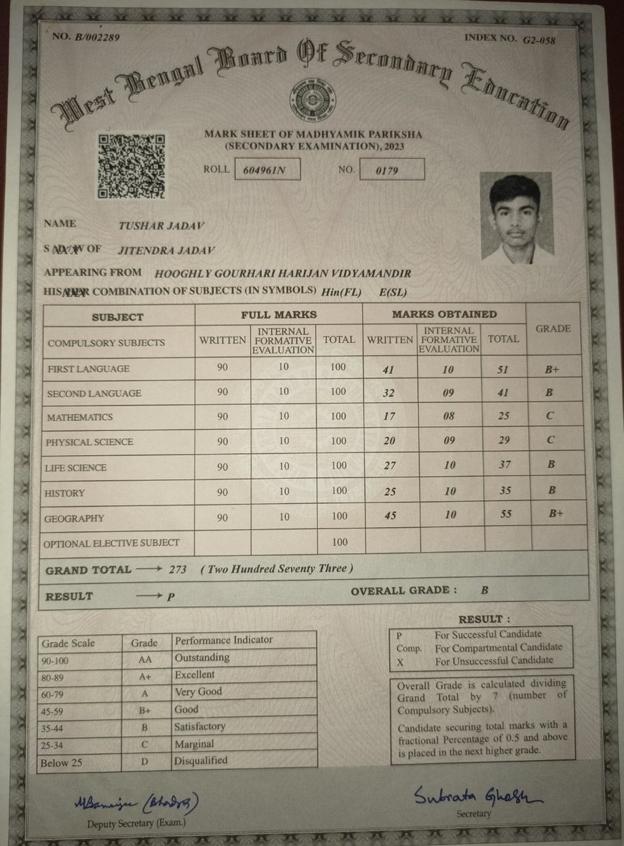 bky822's tweet photo. @SuvenduWB @CMOfficeWB  श्रीमान जी
Tushar YADAV  s/o Jitendra yadav 
ये स्टूडेंट 3 साल से शिक्षा विभाग का चक्कर लगा रहा है अपने नाम में सुधार करने के लिए 
#YADAV की  जगह #JADHAV जो गलत है उसके सुधार के लिए परेशान है पर इसका कोई मदद नहीं हो रहा है #शिक्षाविभाग https://t.co/KgDPqB7aIa