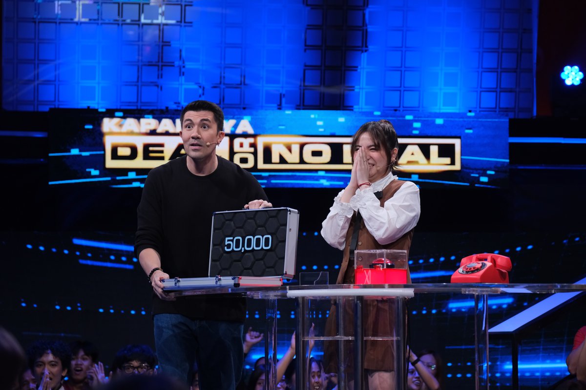 Kapamilya_DOND's tweet photo. Nag "No Deal" at nanindigan si Sharlene San Pedro sa kanyang briefcase #11 kaya naman nakapag-uwi siya ng ₱ 50,000 sa #KapamilyaDealOrNoDeal! Congratulations! #KDONDSharlene 💼☎️ https://t.co/lnkLpUxEIw
