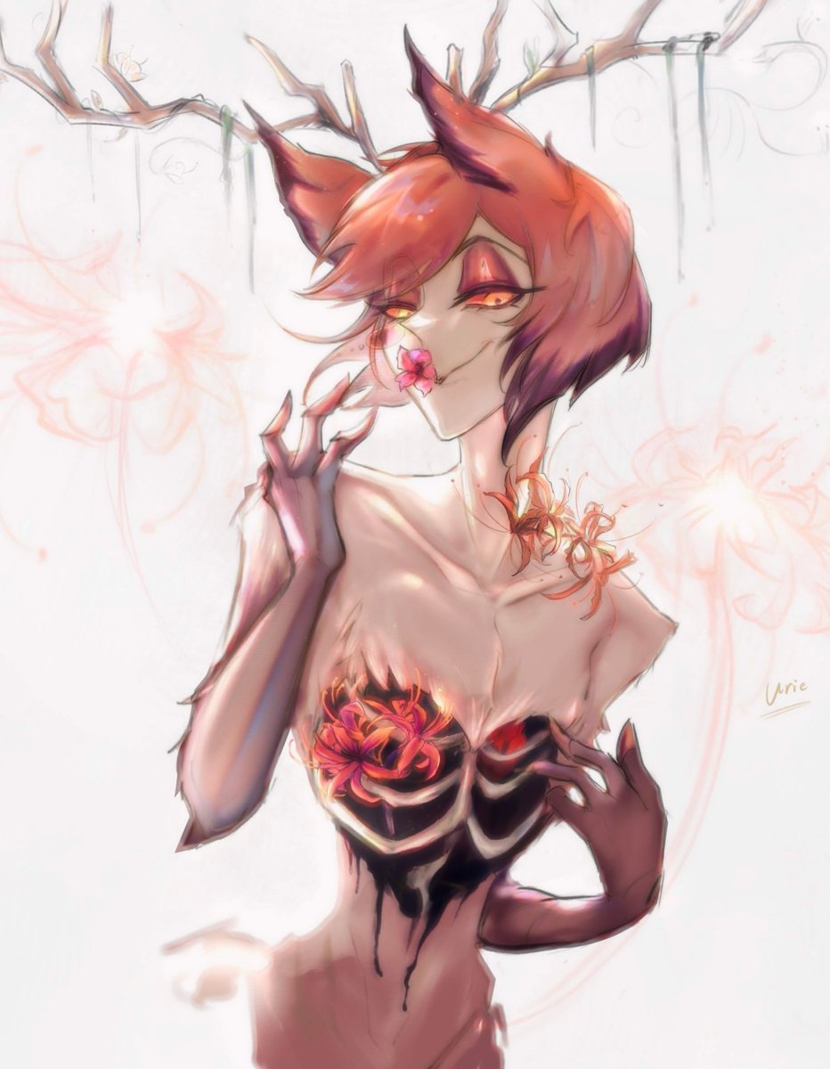 uriellotte's tweet photo. Hanahaki Disease Alastor for a DTIYS over on bsky🦋 https://t.co/Uod2UfCNk3