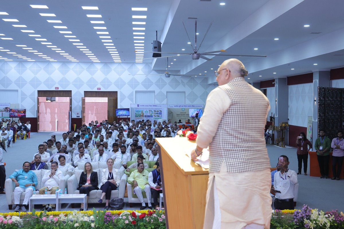 cotcorp_ho's tweet photo. Addressing the gathering during the 56th Foundation Day celebrations of The Cotton Corporation of India Ltd. (CCI), Hon'ble Union Minister of Textiles Shri Giriraj Singh reaffirmed the Government's unwavering commitment to the welfare and prosperity of cotton farmers and the holistic transformation of India's cotton sector. He emphasised that enhancing cotton productivity is the next frontier of India's cotton growth story and a key driver for strengthening the country's textile value chain.

On the occasion, the Hon'ble Minister lauded CCI for its effective implementation of Minimum Support Price (MSP) procurement operations and various farmer-centric initiatives that have empowered cotton growers through transparent, efficient and technology-enabled procurement mechanisms. He appreciated CCI's sustained efforts in ensuring remunerative prices to farmers, timely payments and improved accessibility through digital interventions.

Shri Giriraj Singh further observed that the adoption of scientific, technology-driven and climate-resilient cultivation practices has demonstrated significant potential to enhance cotton productivity, improve fibre quality and increase farmers' incomes. Referring to the successful implementation of the High Density Planting System (HDPS) model in Akola district under the Special Project, he expressed confidence that replication of such best practices across Maharashtra and other cotton-growing States, complemented by the recently approved Cotton Productivity Mission – Kapas Kanti, would accelerate the development of a more productive, sustainable and globally competitive cotton ecosystem, ensuring better value realisation and long-term prosperity for cotton farmers.