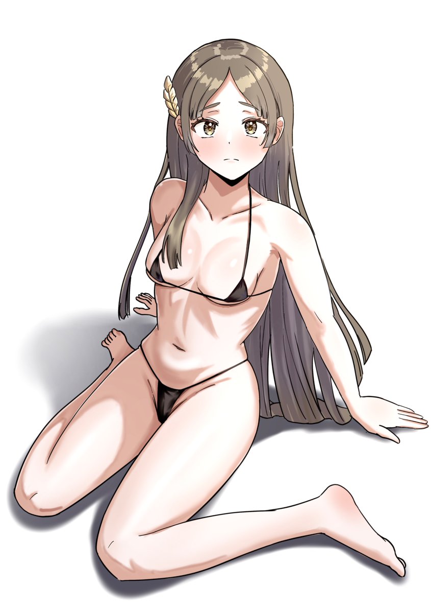 BTM_R18's tweet photo. 誕生日なので千奈にマイクロビキニ着てもらった https://t.co/JezQjwbBbM