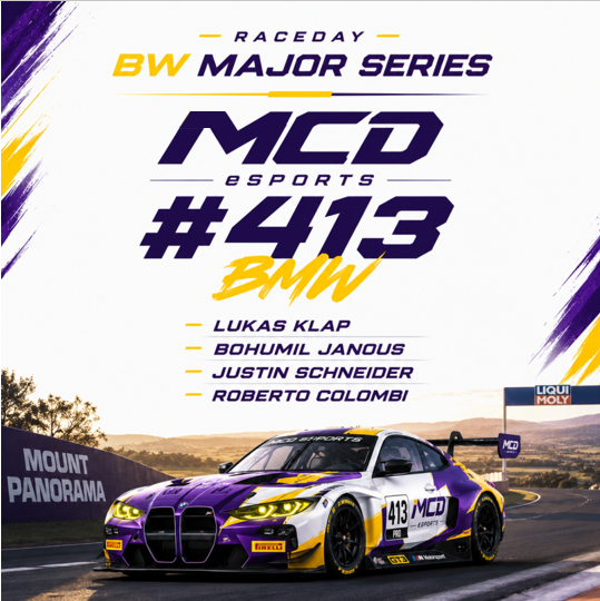 MCDxESPORTS's tweet photo. 🔸𝙍𝘼𝘾𝙀𝘿𝘼𝙔 𝘽𝙒 𝙈𝘼𝙅𝙊𝙍 𝙎𝙀𝙍𝙄𝙀𝙎
Today is the big day! Our #413 BMW Team will be making our long awaited ACC Endurance debut in the BW Major Series at the 12H of Bathurst!🦘🇦🇺

Let's see what the boys can do, we're super excited to start a new chapter in racing!🏎️👊 https://t.co/4rQLmuqqoK