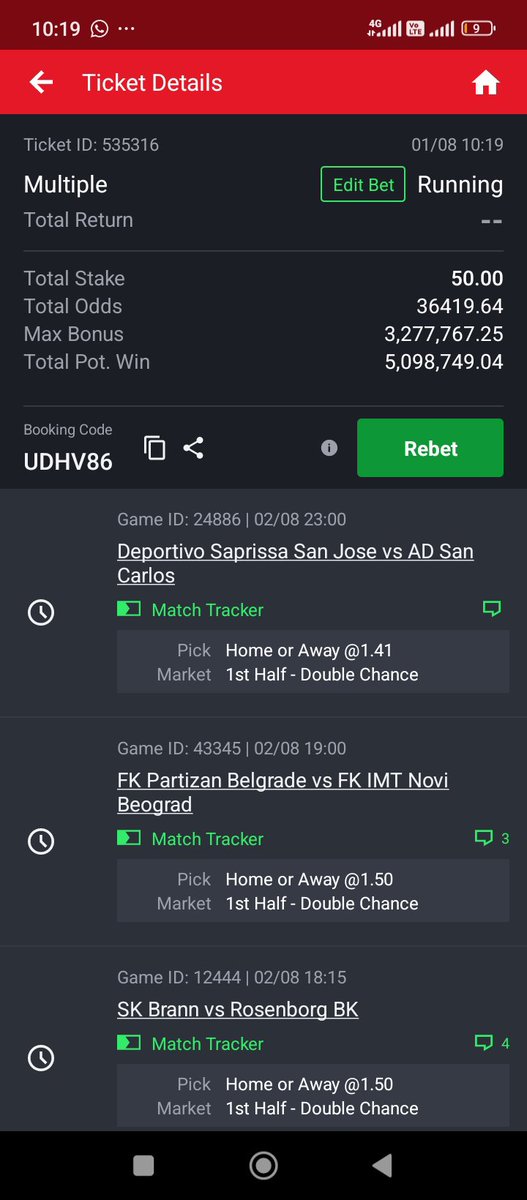oluwa_seun001's tweet photo. Weekend banker loaded! 🔥 Who's riding with me? Stake responsibly. 💰⚽ #BetSlip #WeekendGames
UDHV86
First half Home or Away win https://t.co/dUqfJEaXOS
