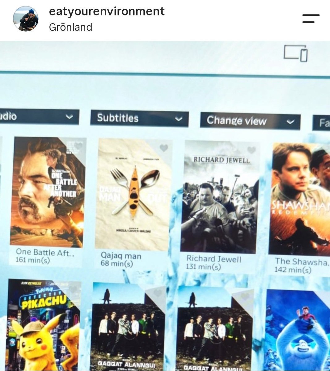 NinaNorlund's tweet photo. This is amazing! You can watch #QajaqMan while flying with Air Greenland now. Later this month, you can watch Mike Keen in QM at the Norwegian International Film Festival in Haugesund
π· credit: Mike Keen's IG
#MikeKeen #JoeDerrick #ILLKippersProductions #LandmarkFilms https://t.co/TWvVWkyXSO