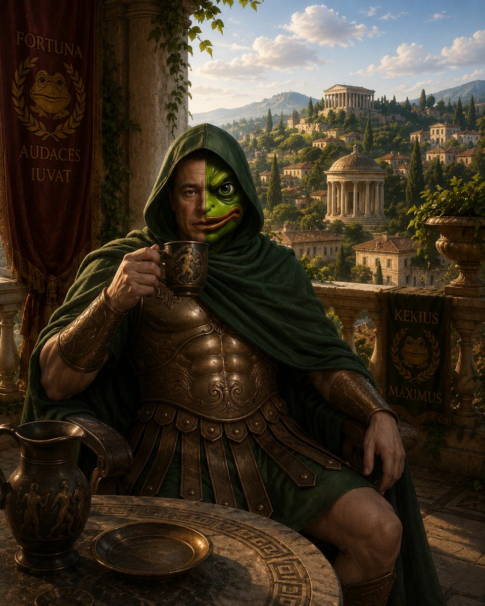 KEKIUS_OG_RH's tweet photo. GM. 

The OG Emperor Kekius Maximus never gives up.

We keep building, keep pushing, and keep looking for the strongest community to build an empire on the Robinhood chain.

The journey has only just begun. 🐸⚔️👑

#Robinhood #Kekius #CommunityDriven https://t.co/DcpNX3m3hh