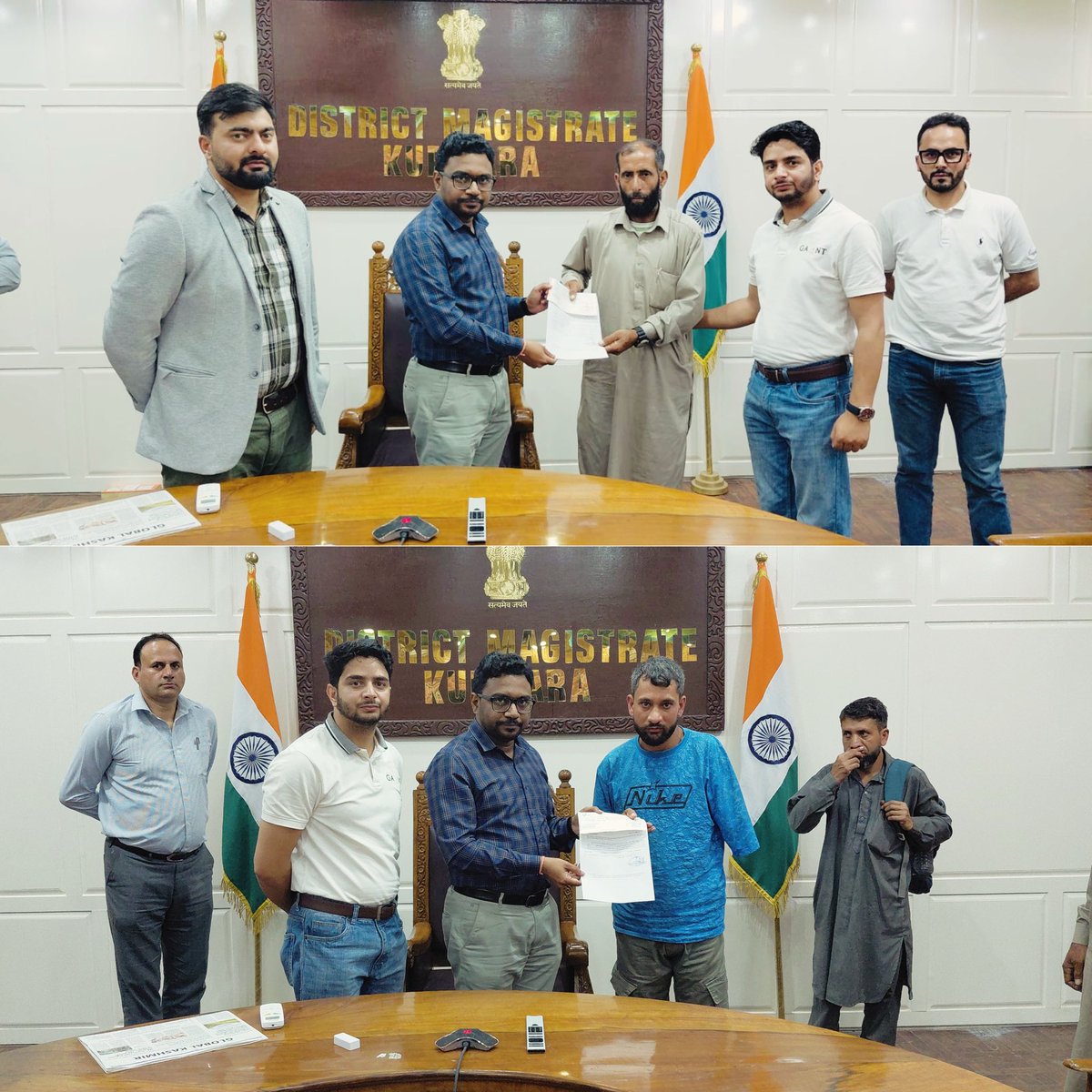 infokupwara's tweet photo. Under the Employees’ Compensation Act, the Deputy Commissioner, Kupwara @Shrikant_2191  today disbursed labour compensation of over Rs. 30 lakh to workers in two separate cases — reaffirming the district administration’s commitment to workers’ welfare and their rights.
@Rahil__Amin  @diprjk  @dckupwara  @CM_JnK