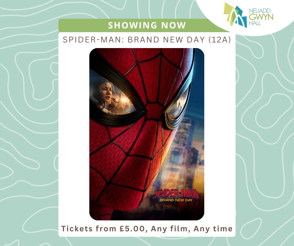 GwynHall's tweet photo. #Saturday

#SpiderManBrandNewDay (12A) 11.00, 14.15, 16.15, 19.30 &amp; 20.00
#MinionsAndMonsters (U) 11.30, 14.00 &amp; 17.30
#TheOdyssey (15) 12.00 &amp; 18.30
#ToyStory5 (PG) 15.45

Call 0300 365 6677 or visit our website
https://t.co/7HyM9dW2tI

#supportlocal #cinema #neath #Films https://t.co/4Zw6ISPin4