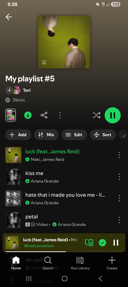 torianaaaaaaa's tweet photo. What my spotify looks like rn 🍀🌼

@clfrnia_maki @ArianaWorldHQ https://t.co/fDsa8DZUJS
