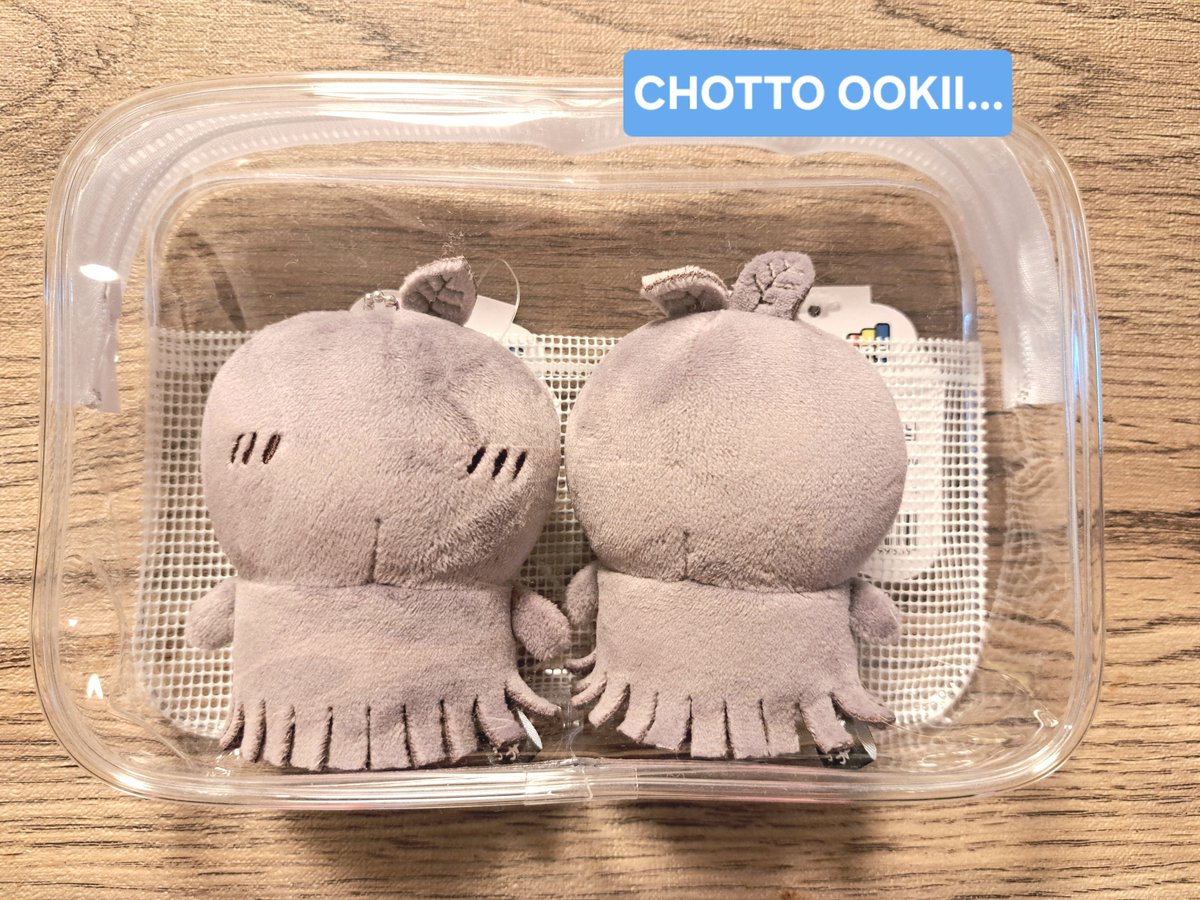 yunnosuk1211's tweet photo. ヒトハとフタバ用に買ったポーチ。ちょっと大きいかなって思ってたの。ぴったり✨ https://t.co/kpm1I46SUn