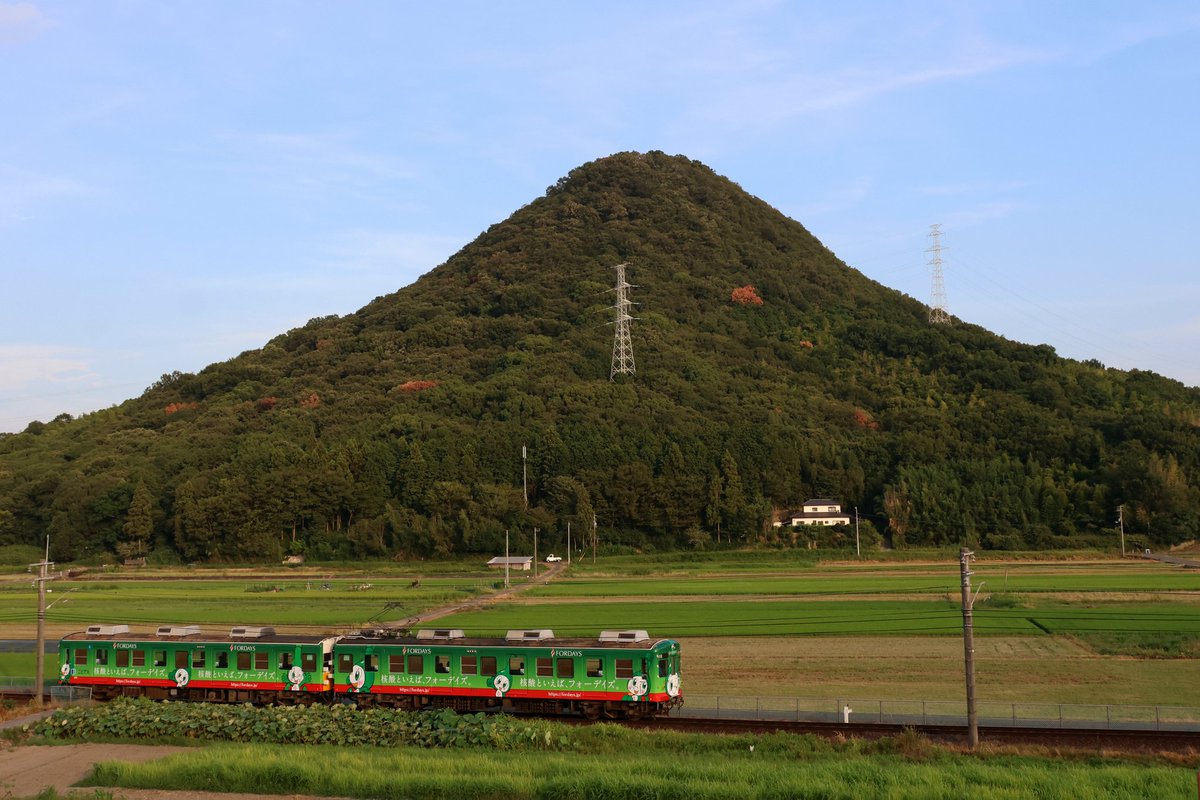 koto_four's tweet photo. 琴平線1209×1210
フォーデイズ ラッピング(2代目)

約4年間運行された1107編成に代わって本日より運行開始しました。以前より赤帯が太くなってメリハリがついた印象です。 https://t.co/38AmnhIwVl