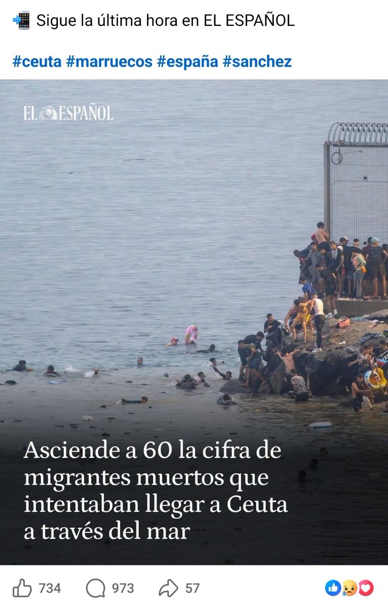 ericlluent's tweet photo. Continua l'allau de celebracions a xarxes per la mort de persones a Ceuta. 

Aquest és el fruit de l'odi contra els migrants i contra els musulmans impulsat des de partits com Vox o Aliança Catalana. https://t.co/0cpZtbjlJe