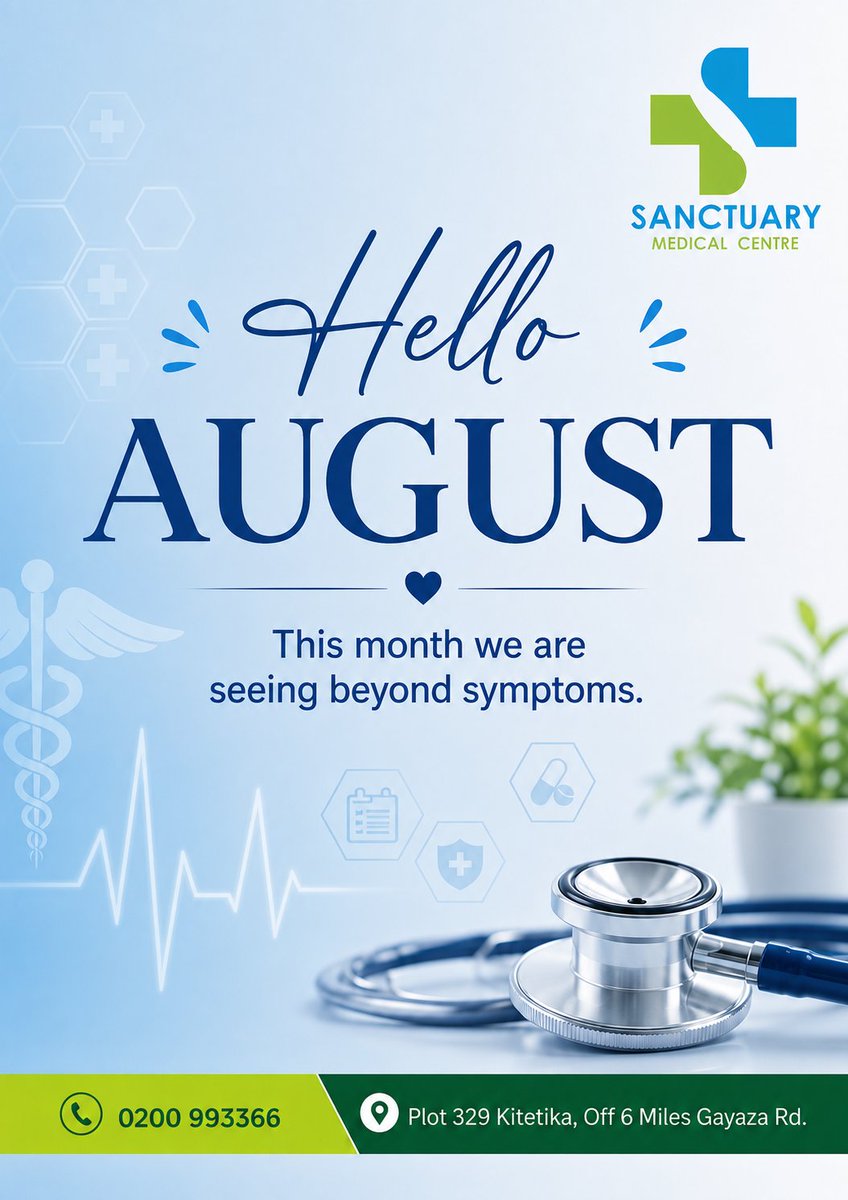 SMC_UG's tweet photo. Hello, August! 

New month. New hope. New opportunities to prioritize your health. https://t.co/BZEQChomlz