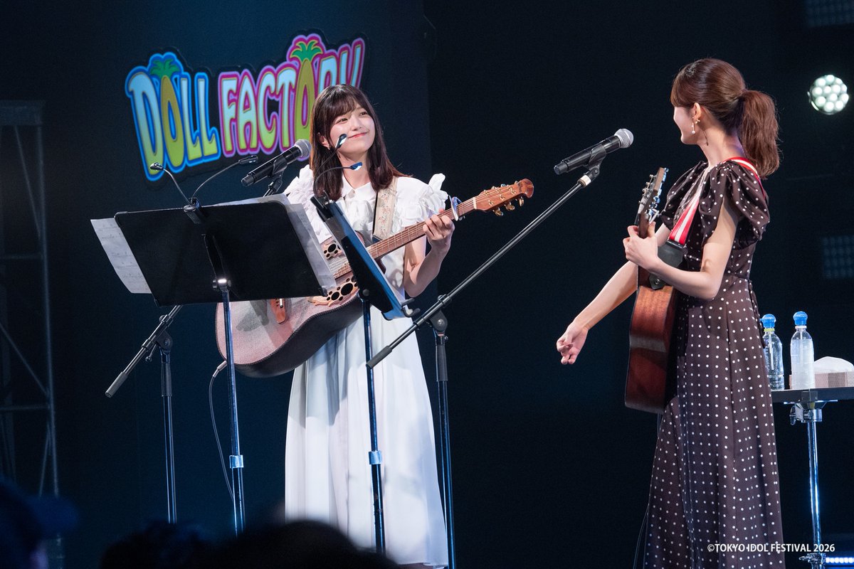encountofficial's tweet photo. 〖 #ENCOUNT レポ 〗

乃木坂46のフォークデュオ「カフェオーレ」がTIF初出演　盛況ぶりに会場では入場規制

☕https://t.co/MjCWP7M7oA

新・乃木坂スター誕生！』で結成💭

🎶ハルジオンが咲く頃
🎶僕だけの光
🎶君ばかり
🎶サルビアの花を覚えているかい？

#カフェオーレ #乃木坂46 #五百城茉央 #奥田いろは #TIF2026 ＠TIP_TIF_staff ＠nogizaka46