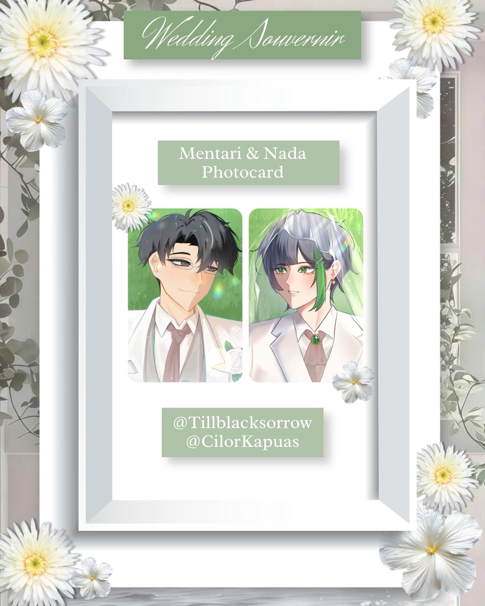 SAJUME175's tweet photo. . 💌 ⊹ 𝘏𝘢𝘳𝘪 𝘪𝘯𝘪, 𝘴𝘦𝘣𝘶𝘢𝘩 𝘬𝘢𝘳𝘺𝘢 𝘢𝘬𝘢𝘯 𝘮𝘶𝘭𝘢𝘪 𝘥𝘪𝘶𝘯𝘨𝘬𝘢𝘱.

Dengan penuh kehangatan, kami mempersembahkan cendera mata untuk menemani hari bahagia Mentari dan Nada. Sebuah karya yang dibuat dengan perhatian, untuk menjadi bagian dari kenangan yang tak terlupakan.

   ✦ Photocard Sun by @Tillblacksorrow 
   ✦ Photocard Note by @CilorKapuas

Semoga setiap detailnya dapat menghadirkan senyum bagi para tamu undangan. ˖⋆࿐໋
#RuangBahagiaMentariNada
